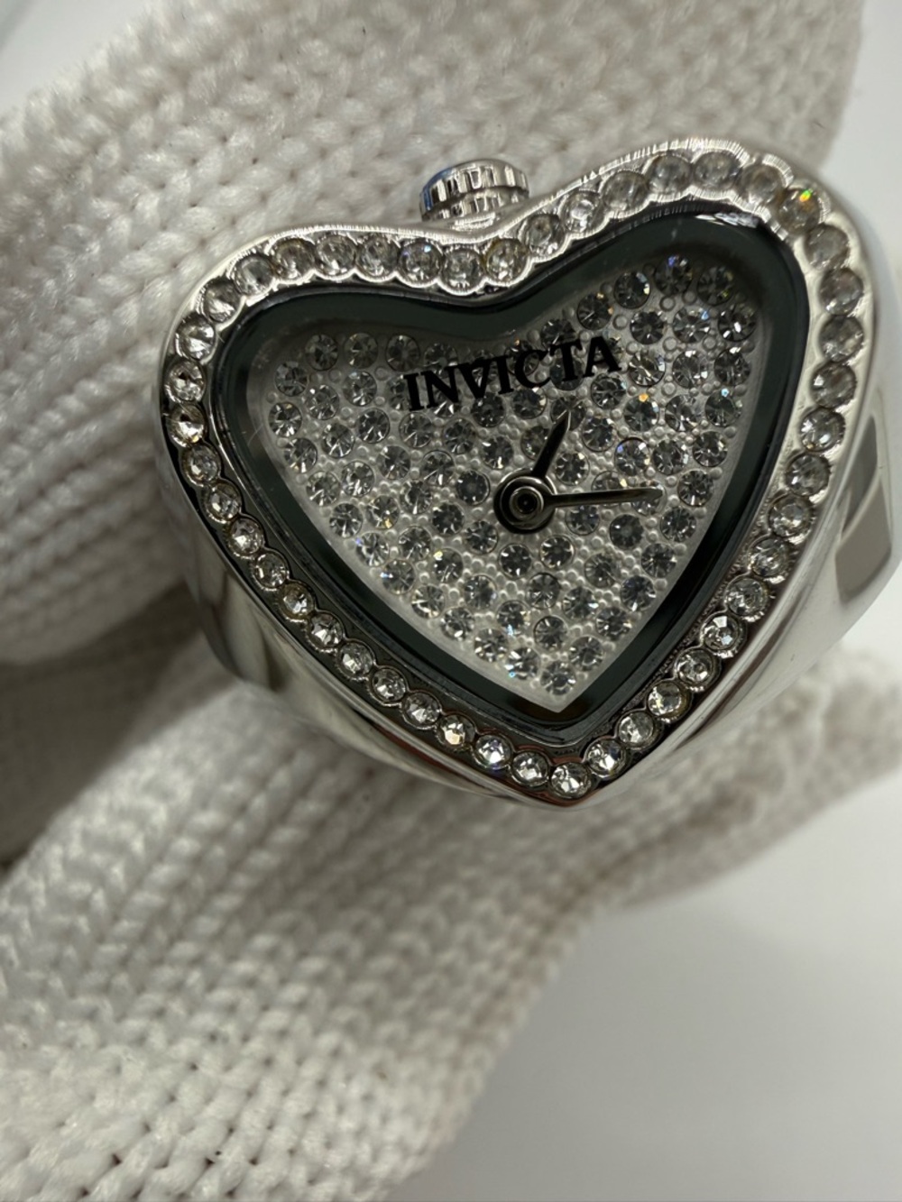 Invicta Mini Angel Women’s Ring Watch-18.5mm, Steel (49578)